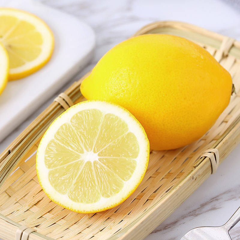 京鲜生 四川黄青柠檬 4粒 双享装 单果80g 新鲜水果