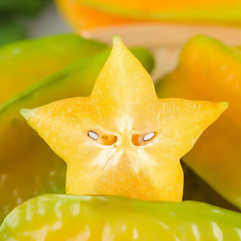 青尊园福建漳州甜杨桃新鲜水果应当季整箱洋桃红扬桃五角星阳桃 精选6颗装