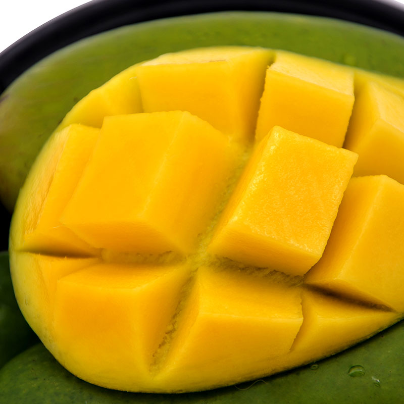 玖原农珍 海南三亚青芒现摘优选青皮芒果 新鲜水果 9斤量贩装（300-600g）